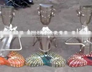 IRON/WOODEN MUSICIAN SITTING SET OF 5 thumbnail-1