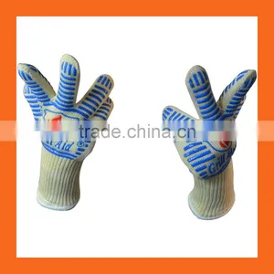 Heat Silicone BBQ Grill Oven Gloves thumbnail-5