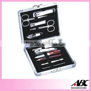 Fashional Aluminum Case 11pcs Nail Care Tools And Equipment thumbnail-1