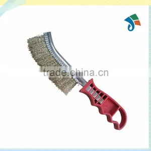 Plastic Handle Cleaning and Polishing Brass Wire Brush thumbnail-1
