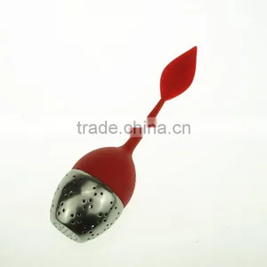 16088 Leaf Shape Silicone Tea Infuser, Silicone Tea Strainer thumbnail-5