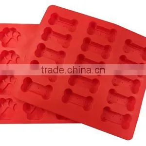 Puppy Paw & Bone Silicone Baking Pan Mold Ice Tray Dog Treat Cookie Non Stick thumbnail-6