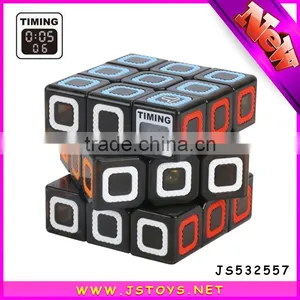 2017 New Style Funny Plastic Timing Puzzle Cube for Sale thumbnail-1