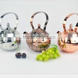 1.5L Stainless Steel Copper Kettles Sale Hot Water Custom Tea Kettles thumbnail-4
