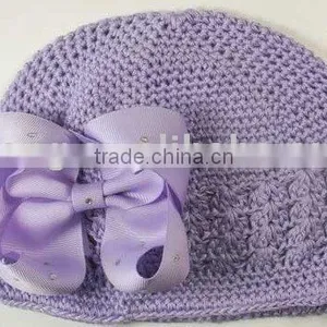 Crochet Bows Beanie Kufi Crochet Hats thumbnail-1