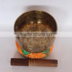 High Quality "C" Chakra Note Upper Shape Handmade Tibetan Singing Bowl thumbnail-3
