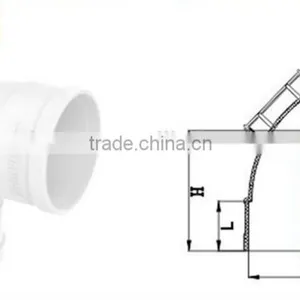 PVC 90deg Elbow With Port GB TY Factory Price Manufacturer Good Quality Fitting UPVC Rubber Joint Plastic Fitting for Drainage thumbnail-1
