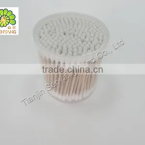 Sterile Wooden Stick Cotton Bud Cotton Swab thumbnail-1