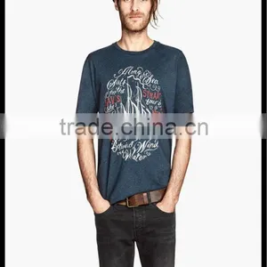 100% Cotton Custom Silk Screen Printed Mens Tshirt thumbnail-1