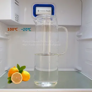 Water Bottle Wholesale Glass Bottle Wholesale Water Jug Glass Decanter Glass Bottle for Kitchen Resturant and Hotel thumbnail-3