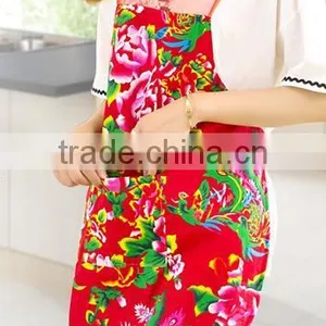 100% Cotton Digital Printing Design Kitchen Cooking Bib Apron thumbnail-4