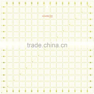 Kearing Clear Rigid Acrylic Plastic Square Rulers For Quilting / Square Quilting Rulers 15 * 15 INCH #KPR1515 thumbnail-2