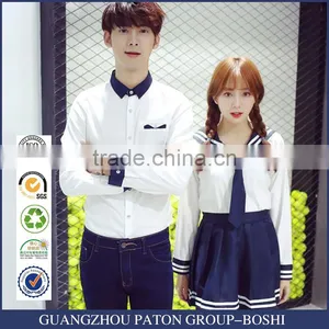 Unisex Design Korean High School Uniforms White Shirt thumbnail-1