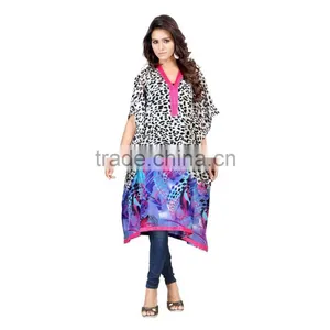Custom 100% Polyester Print Beach Kaftan 2016/Woman Resort Wear From India thumbnail-1