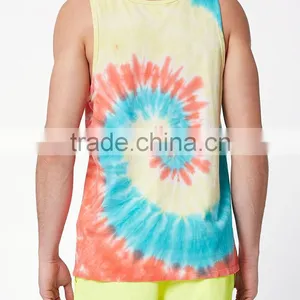 Tie-dyed Tank Top With Spinning Pattern thumbnail-2