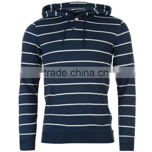 Pullover Stripe Hoody Mens With Pocket thumbnail-2