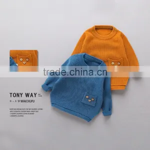 S16720A High Quality Pullover Children Knit Sweater thumbnail-1