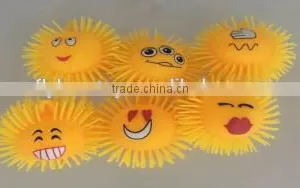 Light UP Emoji Puffer Inflatable Ball Toy thumbnail-1