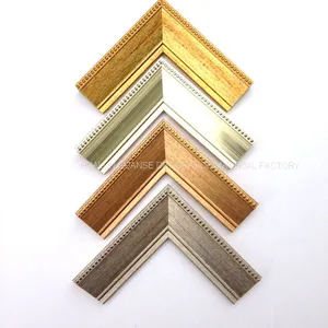 J06041 Series Antique Copperand Gold Painting Frame Custom Picture Frame Moulding Manufacturer & Supplier | 30 Years Experience thumbnail-1