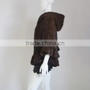 SJ467 2017 Newest Winter High Quality Cape Cape Mink Fur Coat Poncho for Women thumbnail-6