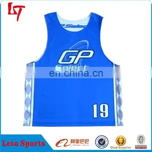 Factory Price! Reversible Lacrosse MENS Scrimmage Training Vests Soccer Football Shirt thumbnail-1