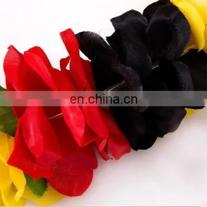 Red Black Yellow Flower Strings Garlands Germany National Flag Color Flower Lei thumbnail-4