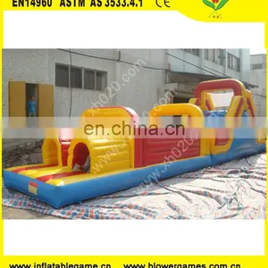 New Commercial Sport Theme Inflatable Obstacle Course With Pool thumbnail-1