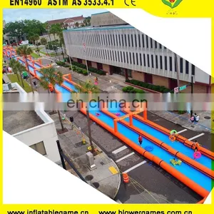 Large Entertainment Slideway Inflatable Slides the City thumbnail-1