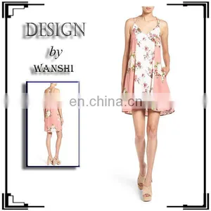 Women Digital Printing Slip Dress 2016 Wholesale Comfortable Ladies Clothes Summer Dress thumbnail-1