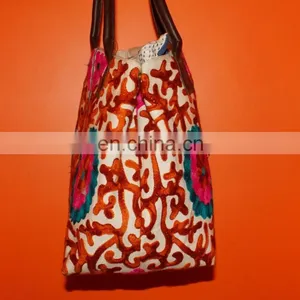 Top Quality Woman Genuine 100% Cotton Handbag Travel Tote Bags With Small Women Bag thumbnail-4