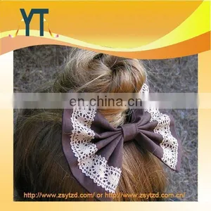 Fashion Korean Designs Fabric Bow,2014 Latest Hot Hair Bow for Adults thumbnail-3