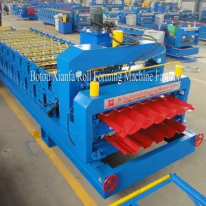 Double Layer Roofing Step Tile Making Machine thumbnail-1