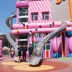 Outdoor Playground Stainless Steel Slide Tube Metal Slide for Park thumbnail-3