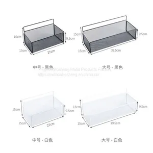 Simple Style Bathroom Hanging Shelf Metal Bathroom Storage Wall Mounted thumbnail-4