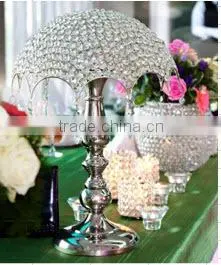 Umbrella Shape Crystal Cap Centerpiece Wedding Candelabra thumbnail-1