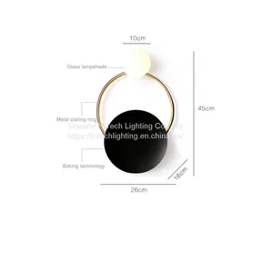 Modern Minimalist Wall Lamps Wam/Cold /3 Colors Lighting For Living Room Bedroom Bedside LED Sconce Aisle Lighting Wall Light thumbnail-3