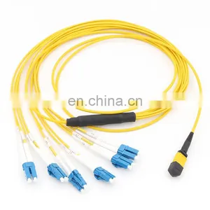 SM Om3 Om4 Multi-Mode 8/12-fiber MTP/MPO-LC Breakout Fiber Patch Cord thumbnail-1
