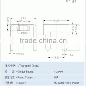 7.40mmTerminal Accessory Brass Terminal Rated Current 40A thumbnail-2