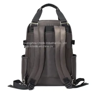 Fashionable Black Briefcase Leisure Business Custom Logo Backpack Light Luxury Waterproof Backpack High Quality CLH18-0102 thumbnail-2