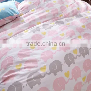High Quality 100% Cotton Animal Printed Cartoon Bedding Sets Kids Queen Size Bed Sheets thumbnail-3