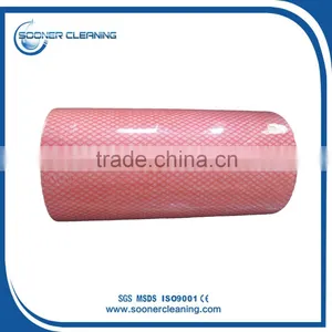 [soonerclean] Disposable Polyester/Viscose Fabric Kitchen Cleaning Cloth in Roll thumbnail-6