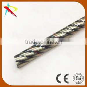 Twisted 19mm Curtain Tube Curtain Pole thumbnail-1