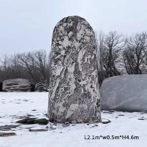 Landscape Stone Manufacturer Landscape Stone Standing Stone Park Square School Motto Enterprise Gate Stone Snow Wave Stone Decoration thumbnail-4