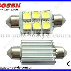 Samsung Chip CANBUS Car LED Light Festoon 36MM/39MM 6SMD Super Bright Auto Led Bulb thumbnail-1