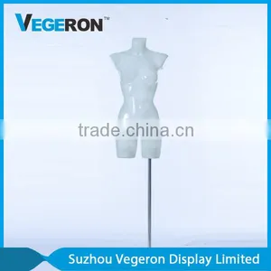 Half Body Transparent Fiberglass Female Torso Mannequin thumbnail-2