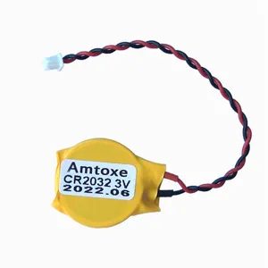 Lithium Battery 3V Cr2032 With Solder Tabs Pins Wires Connectors Cr2032 Battery thumbnail-1