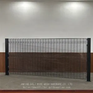 Curvy Welded Wire Fence Supplier PE Coated and PVC Coated Welded Wire Fencing Curvy Welded Wire Mesh Fence/BOLI WIRE MESH QUALITY WELDED WIRE FENCING thumbnail-2