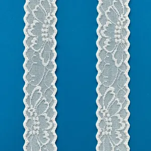 Lace Stretchy Lace Ribbon Elastic Trim Fabric With Floral Pattern for Bridal Wedding Decorations Sewing DIY Making and DIY Crafts thumbnail-4