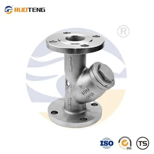 [RUOTENG] Wholesale Price DN32 Flange Stainless Steel CF8 API Y-Strainer thumbnail-1