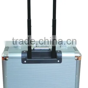 Customized Grey Aluminum Trolley Case With Wheels thumbnail-1
